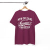 White Smoke New Orleans League Champion Tee — Crescent City Track & Field Vintage Sports Shirt