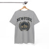 White Smoke New York Vintage Crest Tee arched collegiate lettering t-shirt