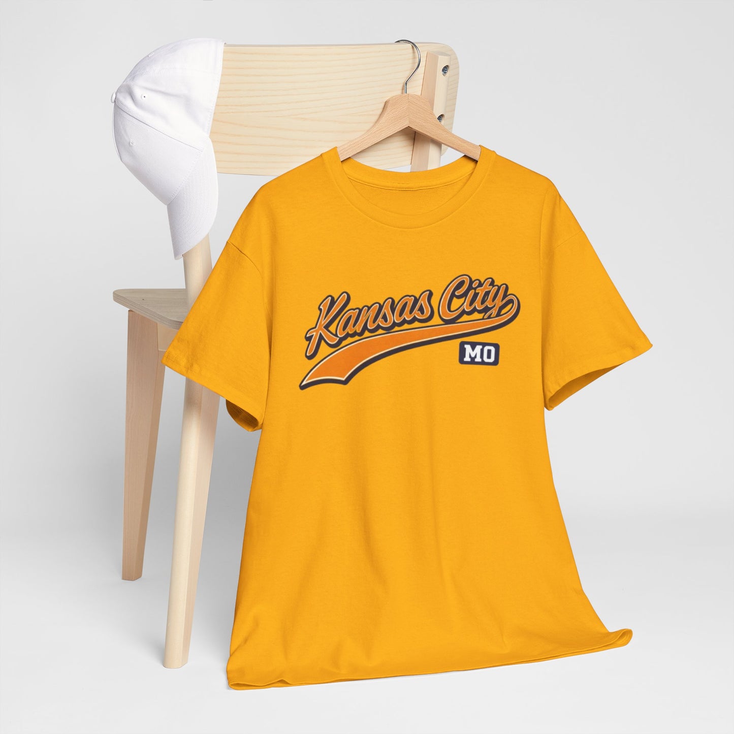 Goldenrod Kansas City MO Retro Script T-Shirt - Vintage Sports Style Tee