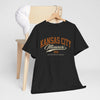 Dark Slate Gray Kansas City Missouri Vintage Script Tee — KC MO City  T-Shirt