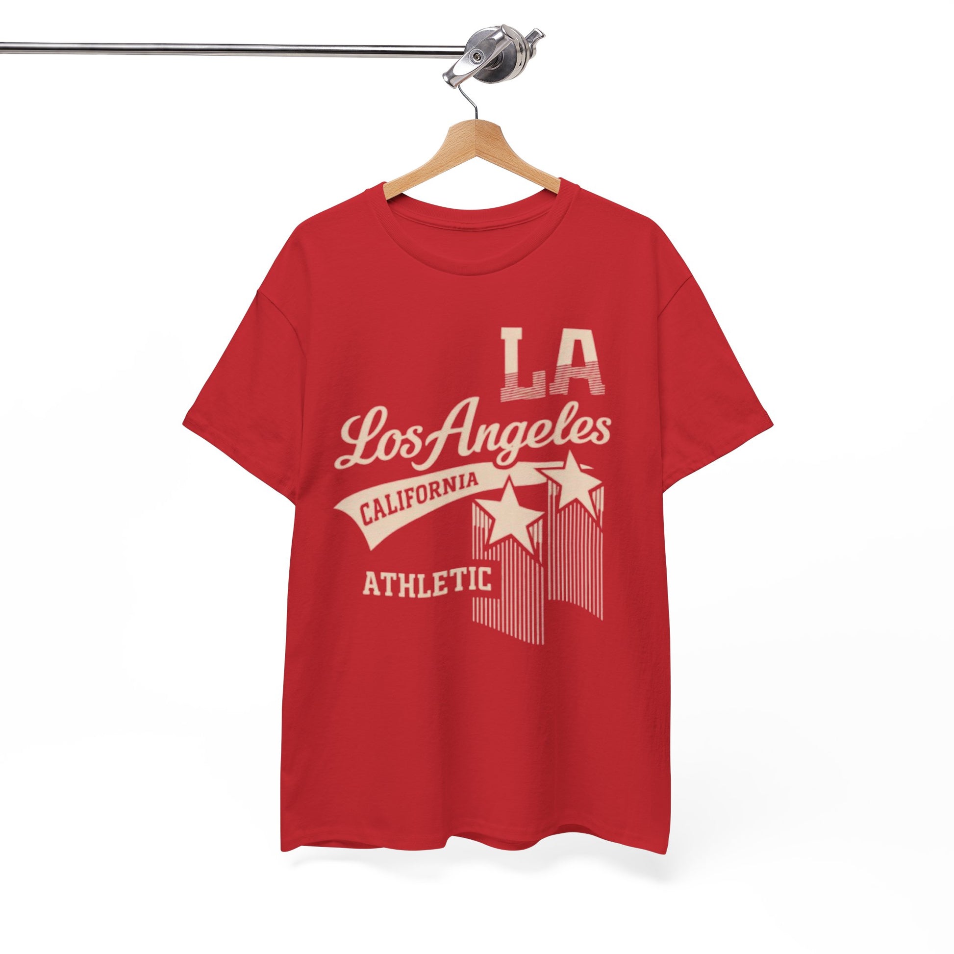 White Smoke Los Angeles Athletic Graphic T-Shirt – Retro LA Streetwear City Tee