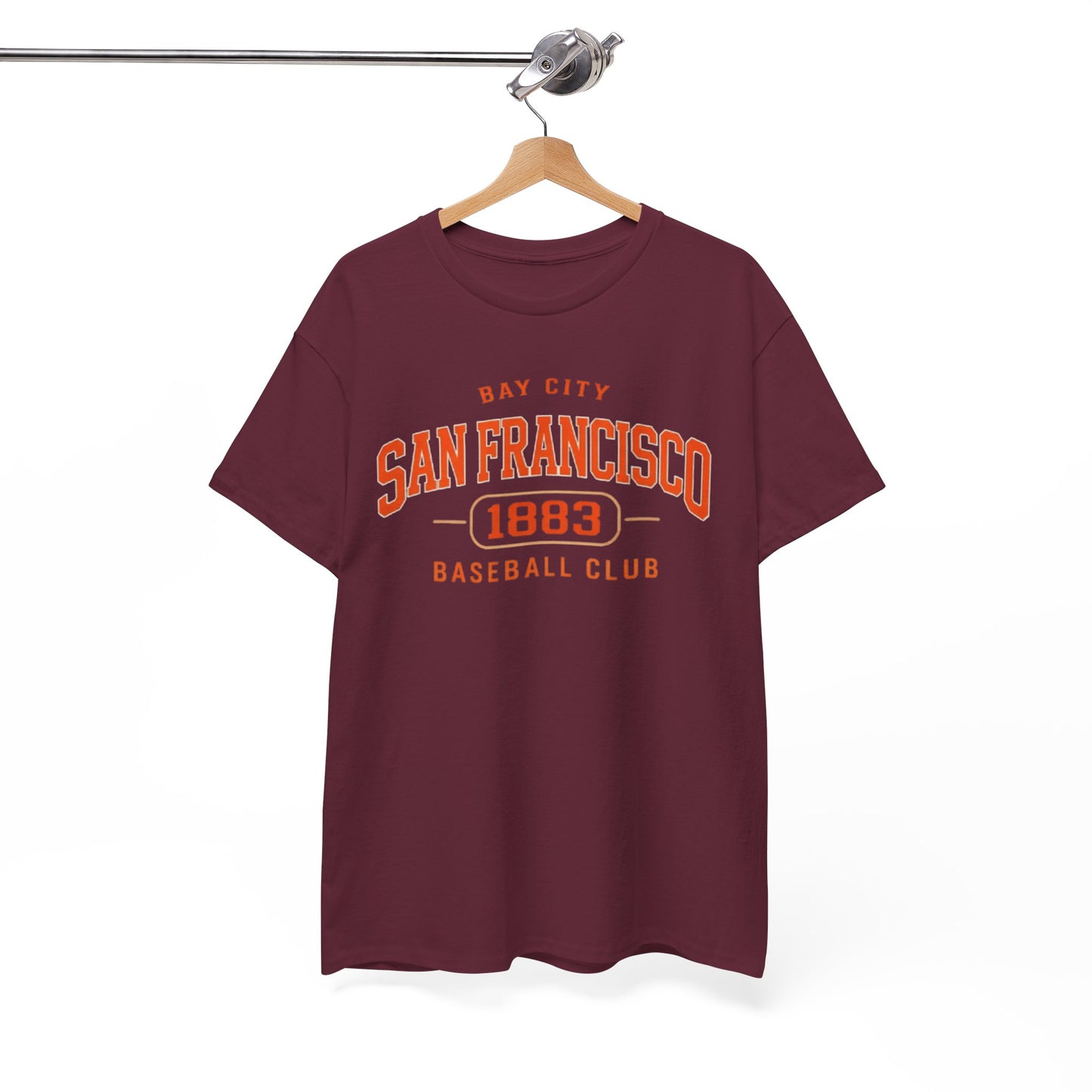 White Smoke San Francisco Bay City Baseball 1883 T Shirt – Vintage Athletic Streetwear Tee