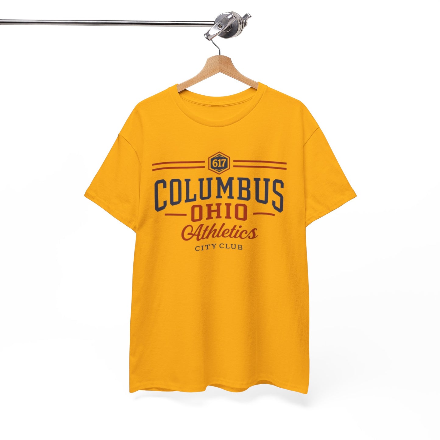 White Smoke Columbus Ohio Athletics Tee — City Club Vintage Sports T-Shirt