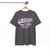 White Smoke Athletic New York Baseball Tee — 'Athletic: Run, Push Yourself' Vintage Sport T-Shirt