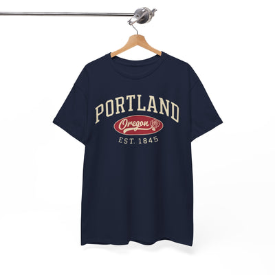 Portland Oregon Est. 1845 T‑Shirt — Vintage City Tee – sportswear style, breathable comfort wear, image 1.0