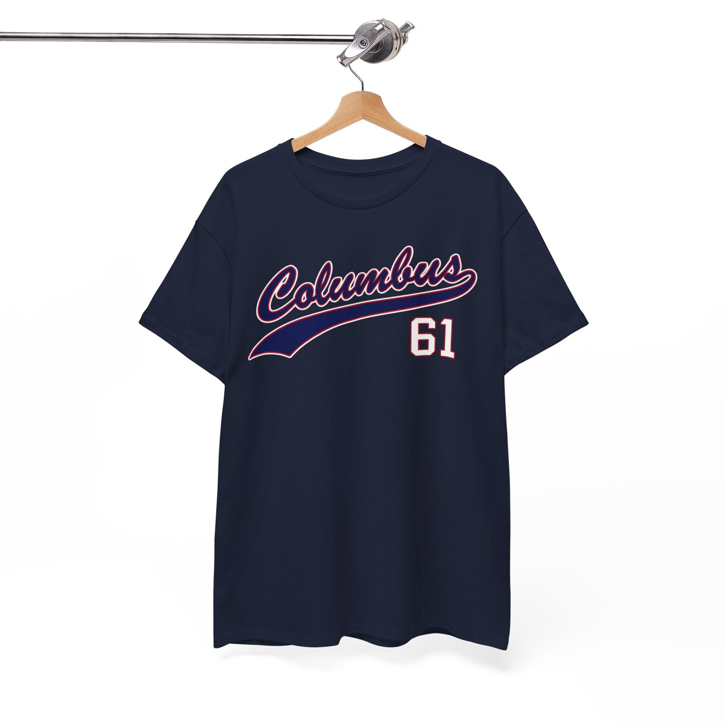 White Smoke Columbus 61 Baseball Tee