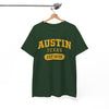 White Smoke Austin Texas EST 1839 Graphic T-Shirt – Vintage College Style City Tee
