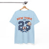 White Smoke Baseball New York 23 T-Shirt — Retro NY Baseball Tee