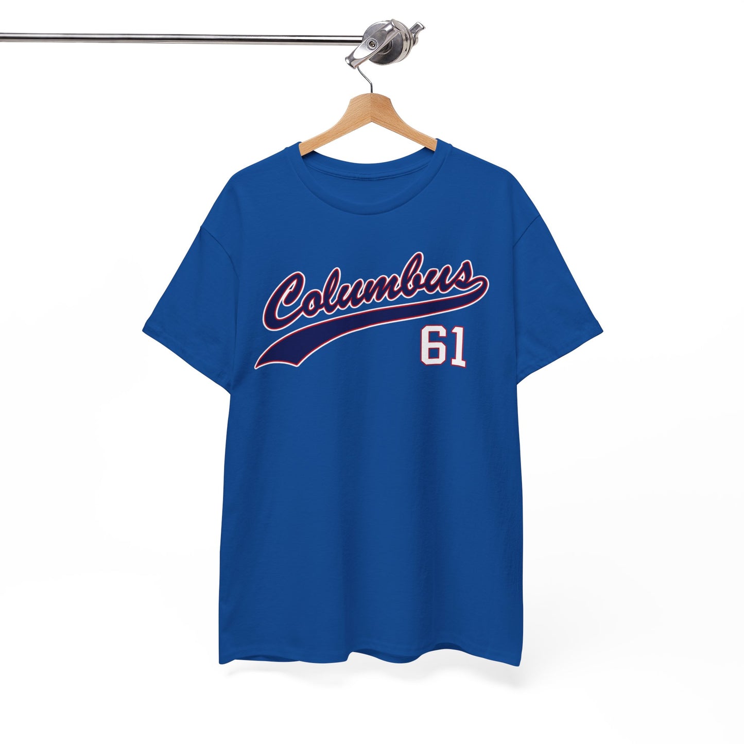 White Smoke Columbus 61 Baseball Tee