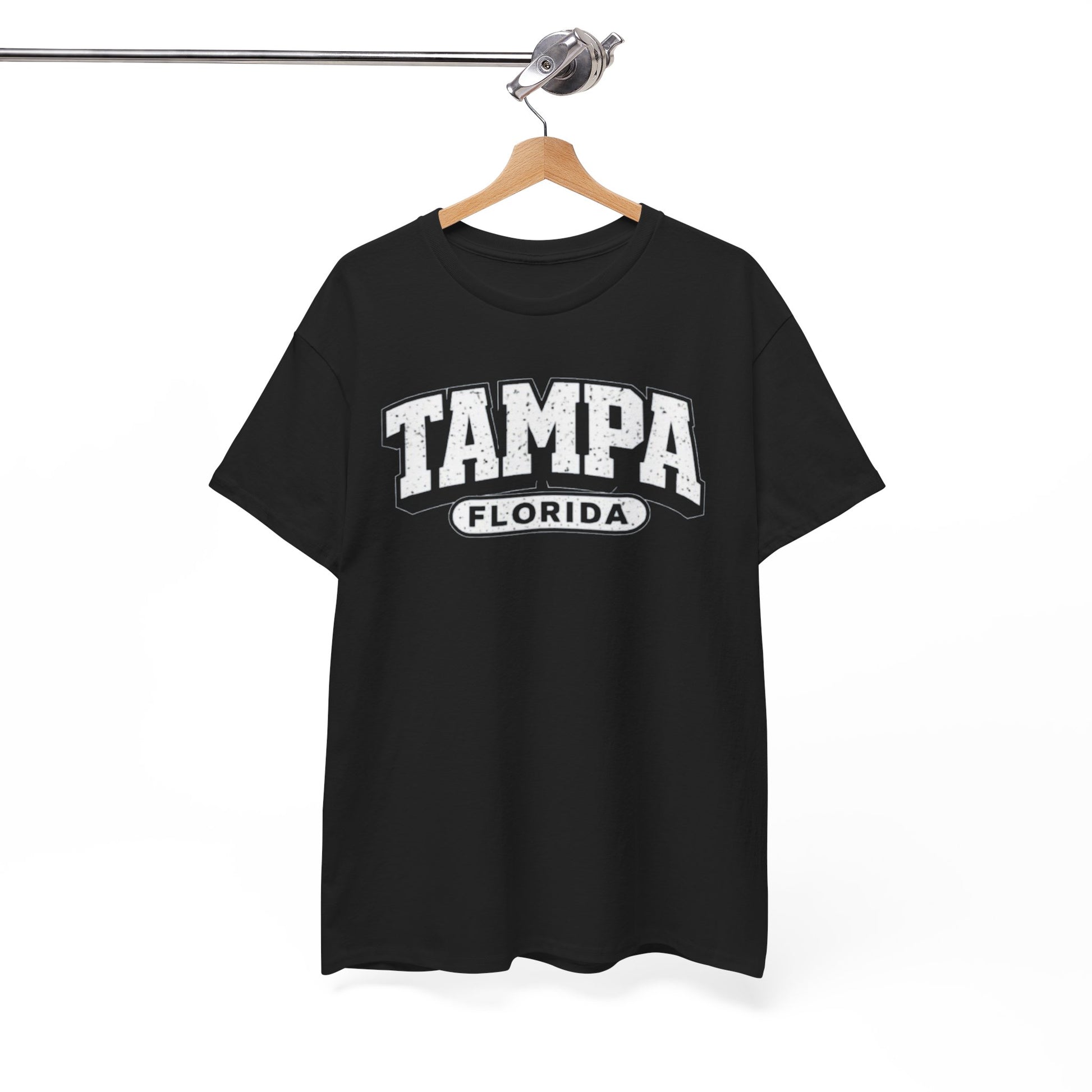 White Smoke Tampa Florida Vintage  Varsity Tee — Retro City  T-Shirt