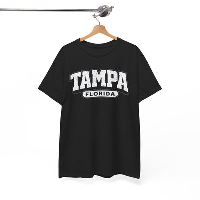 White Smoke Tampa Florida Vintage  Varsity Tee — Retro City  T-Shirt