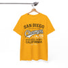 White Smoke San Diego Champs Athletic T-Shirt — California 619 Surf City Tee