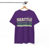 White Smoke Seattle Washington Vintage Tee — Emerald City Retro Graphic T-Shirt