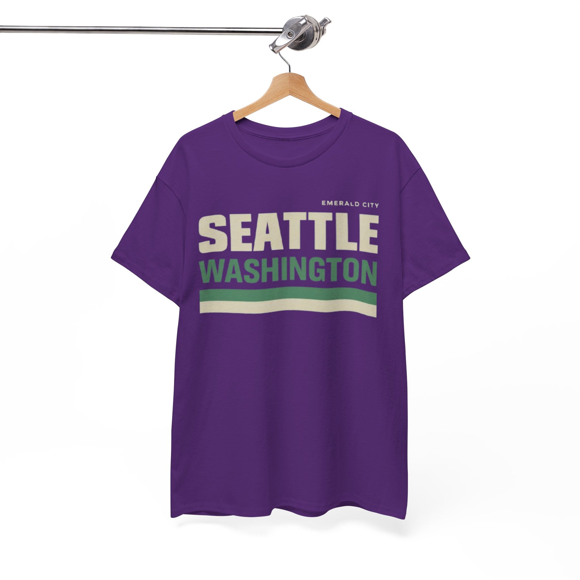 White Smoke Seattle Washington Vintage Tee — Emerald City Retro Graphic T-Shirt