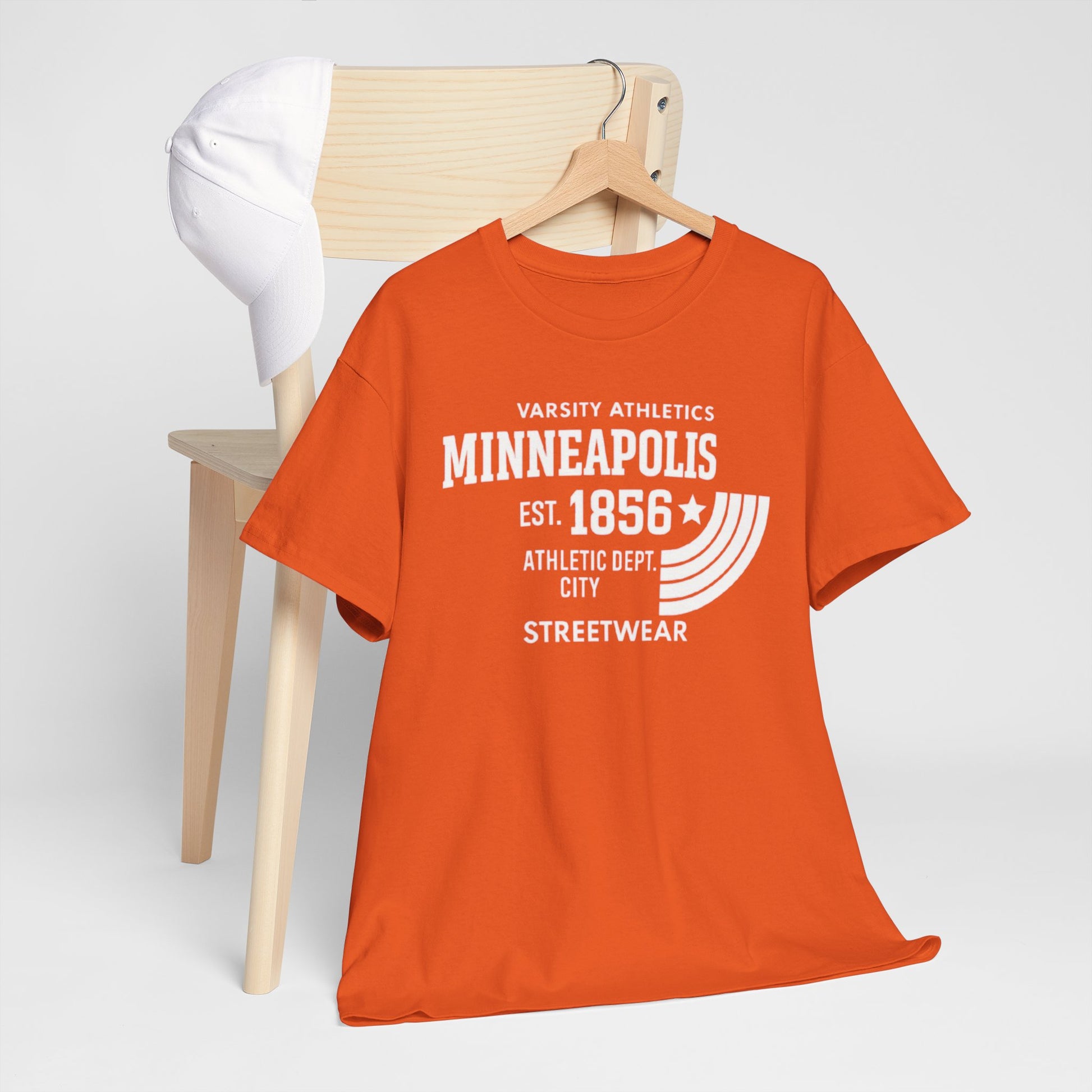Minneapolis Varsity Athletics T-Shirt — Retro Streetwear City Tee (Est. 1856) streetwear fashion product image 10