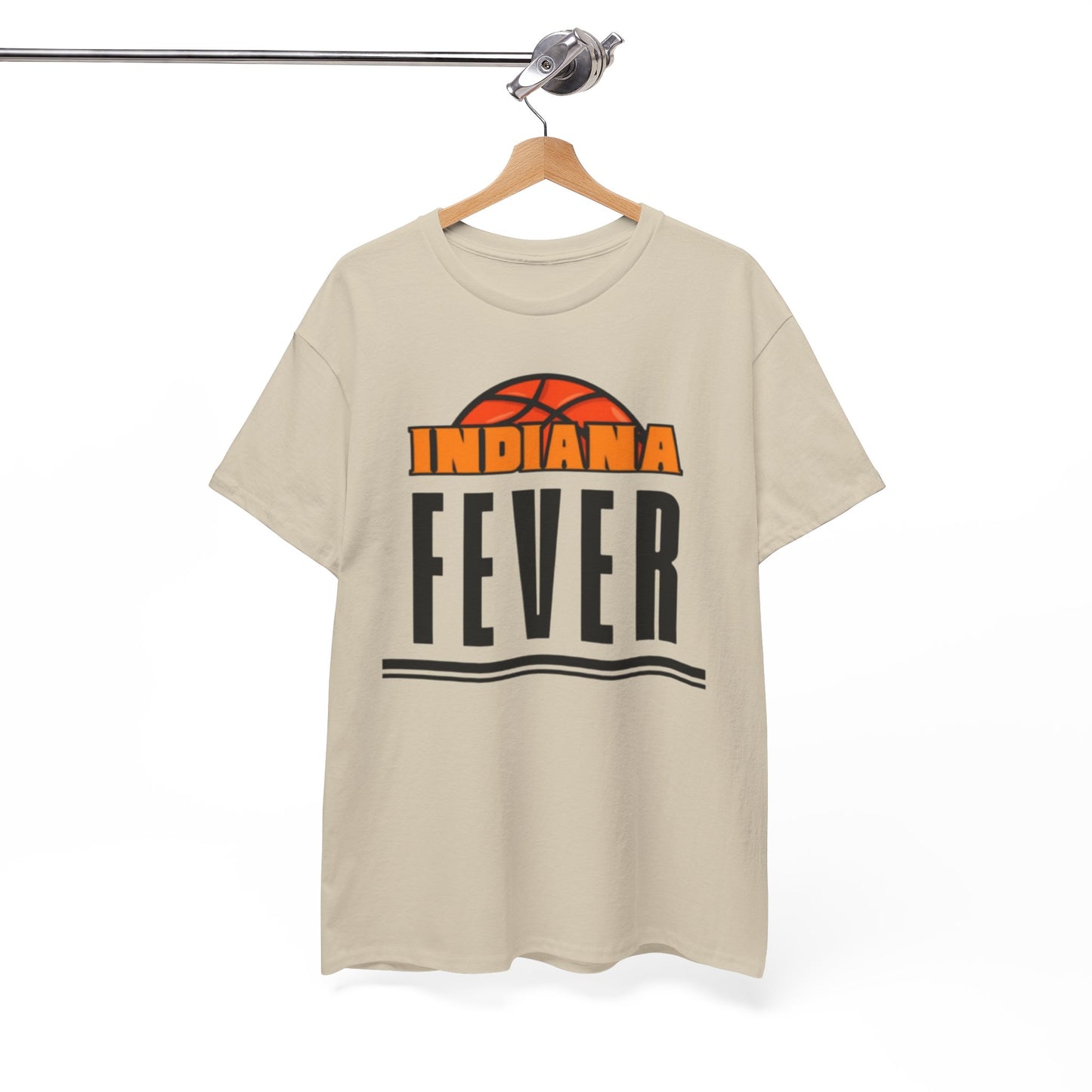 White Smoke Indiana Fever Basketball T‑Shirt — Retro Tee