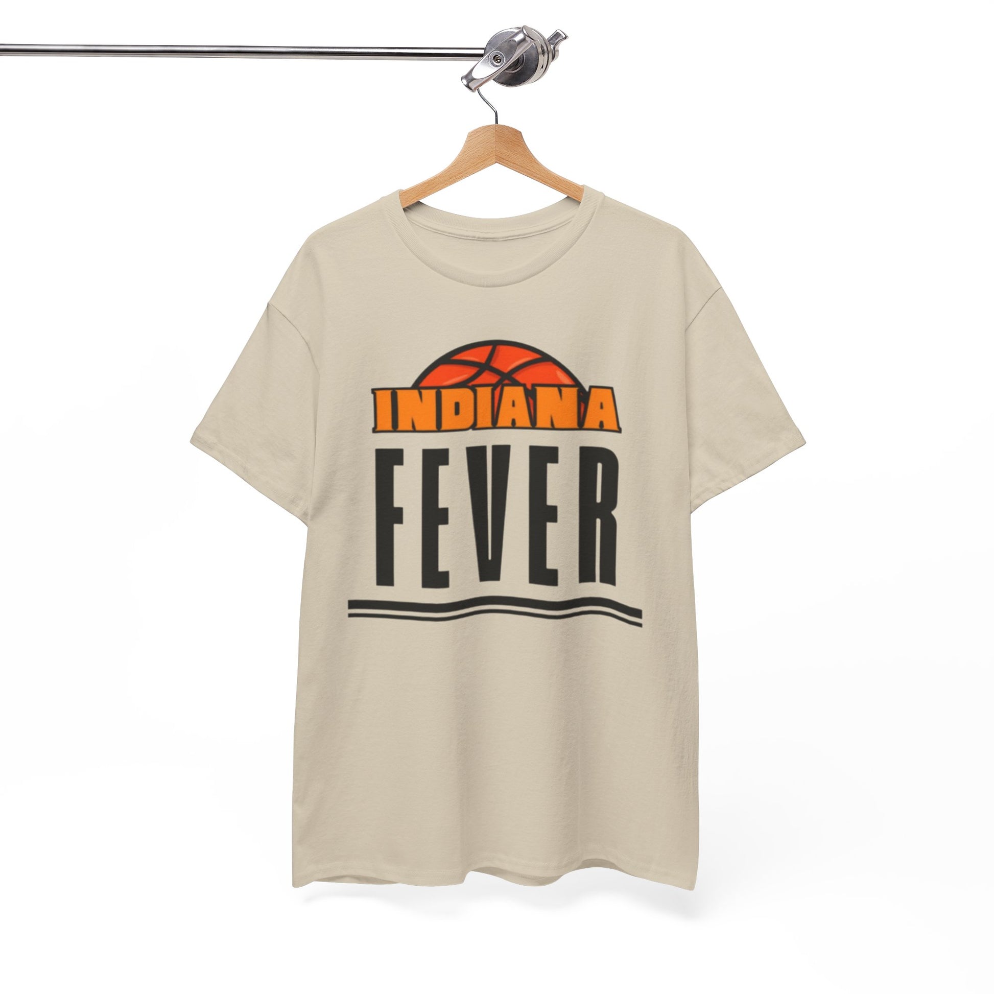 White Smoke Indiana Fever Basketball T‑Shirt — Retro Tee