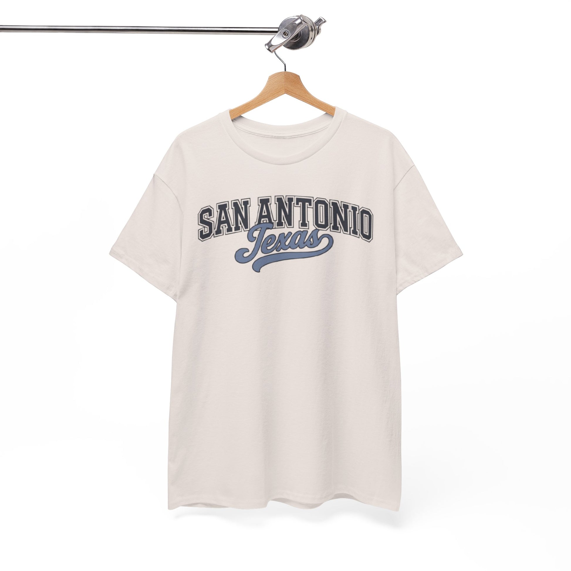 White Smoke San Antonio Texas Retro Script T-Shirt — Vintage City Tee