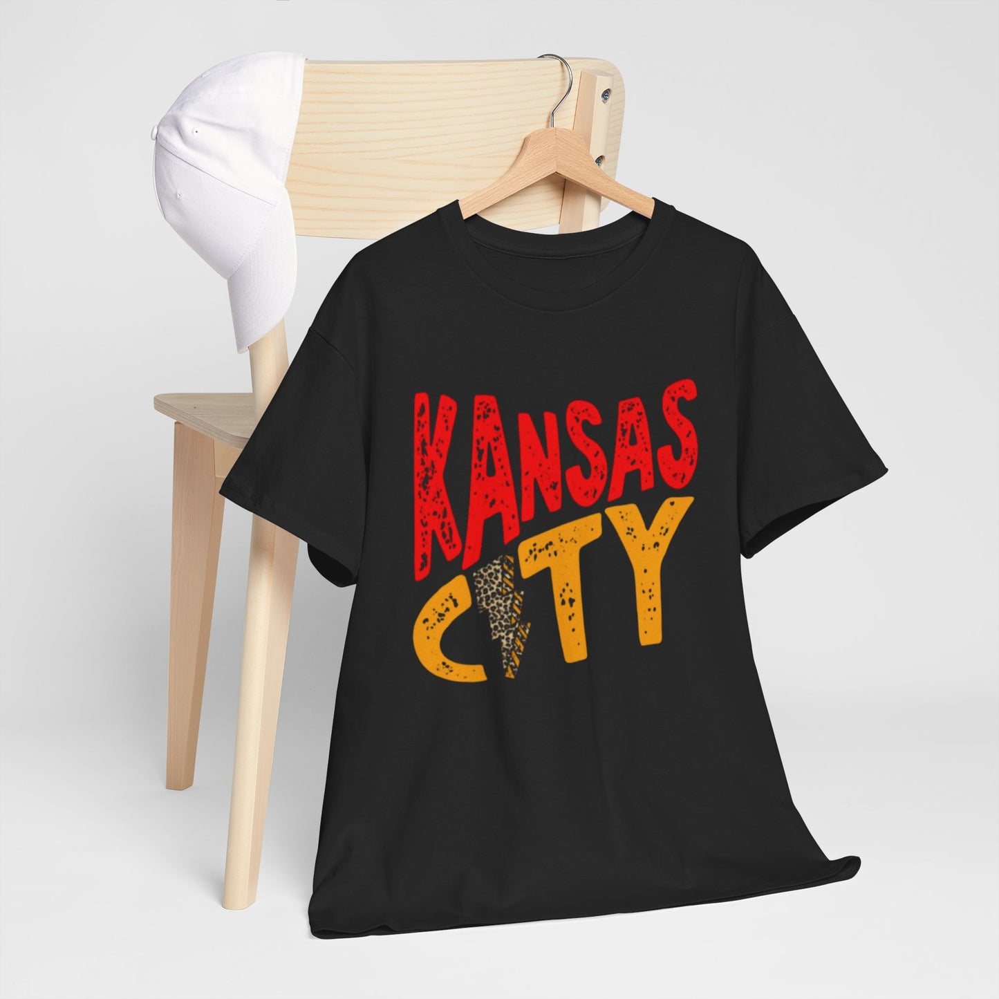 Dark Slate Gray Kansas City Retro Tee — Vintage Distressed KC City Shirt