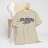 Gray San Antonio Texas Retro Script T-Shirt — Vintage City Tee