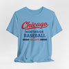Cornflower Blue Chicago Northside Baseball Tee — Est. 1876 Vintage Sports T‑Shirt