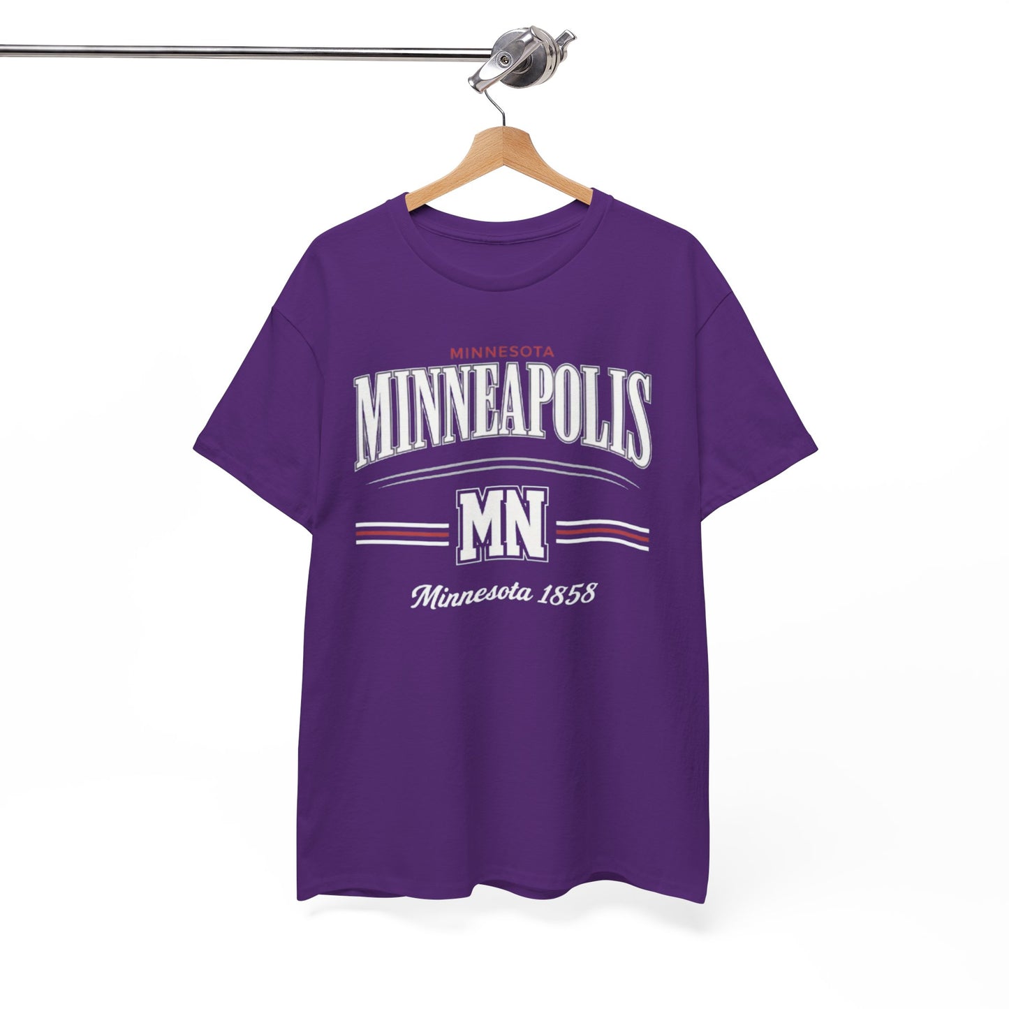 Minneapolis MN Vintage-Style T-Shirt — Minnesota 1858 City streetwear t shirt