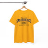 White Smoke San Francisco 1883 Baseball Club Tee — Vintage Bay City Graphic T-Shirt