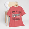 Light Coral San Diego 619 T Shirt – Surf City Champs Athletic California Tee