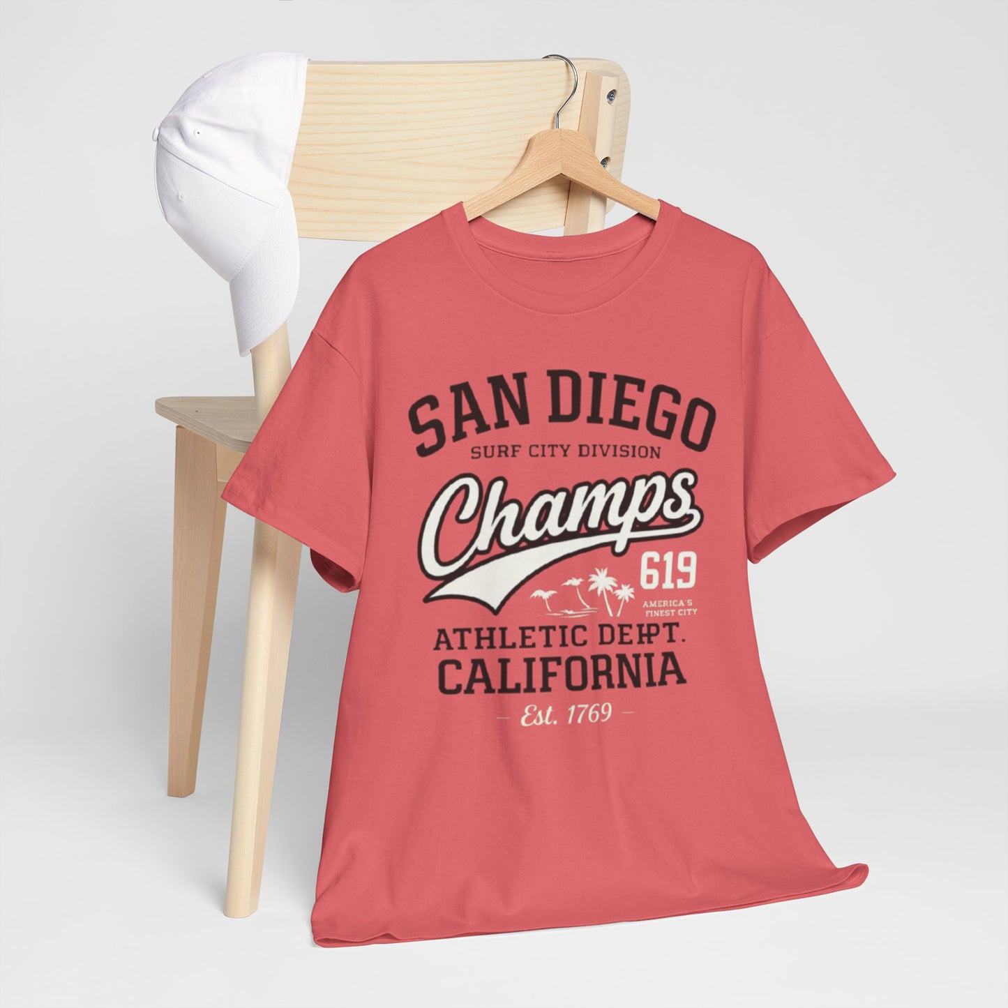 San Diego 619 T Shirt – Surf City Champs Athletic California Tee