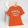 Chocolate Phoenix 602 Tee — Retro Arizona City Shirt (Est. 1867)