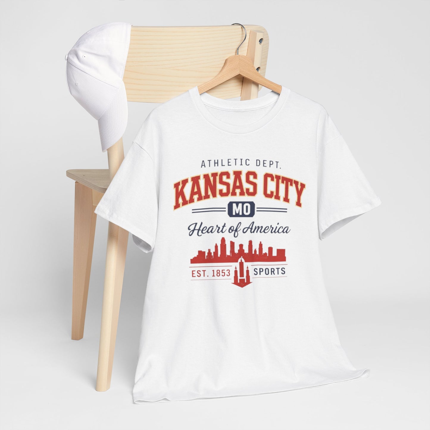 Lavender Kansas City MO Skyline T-Shirt — Heart of America Athletic Tee
