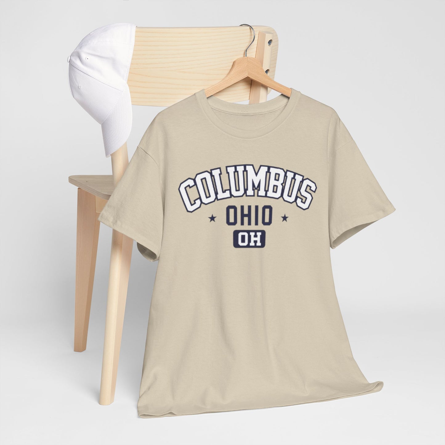 Gray Columbus Ohio Graphic Tee — Vintage Collegiate  Shirt