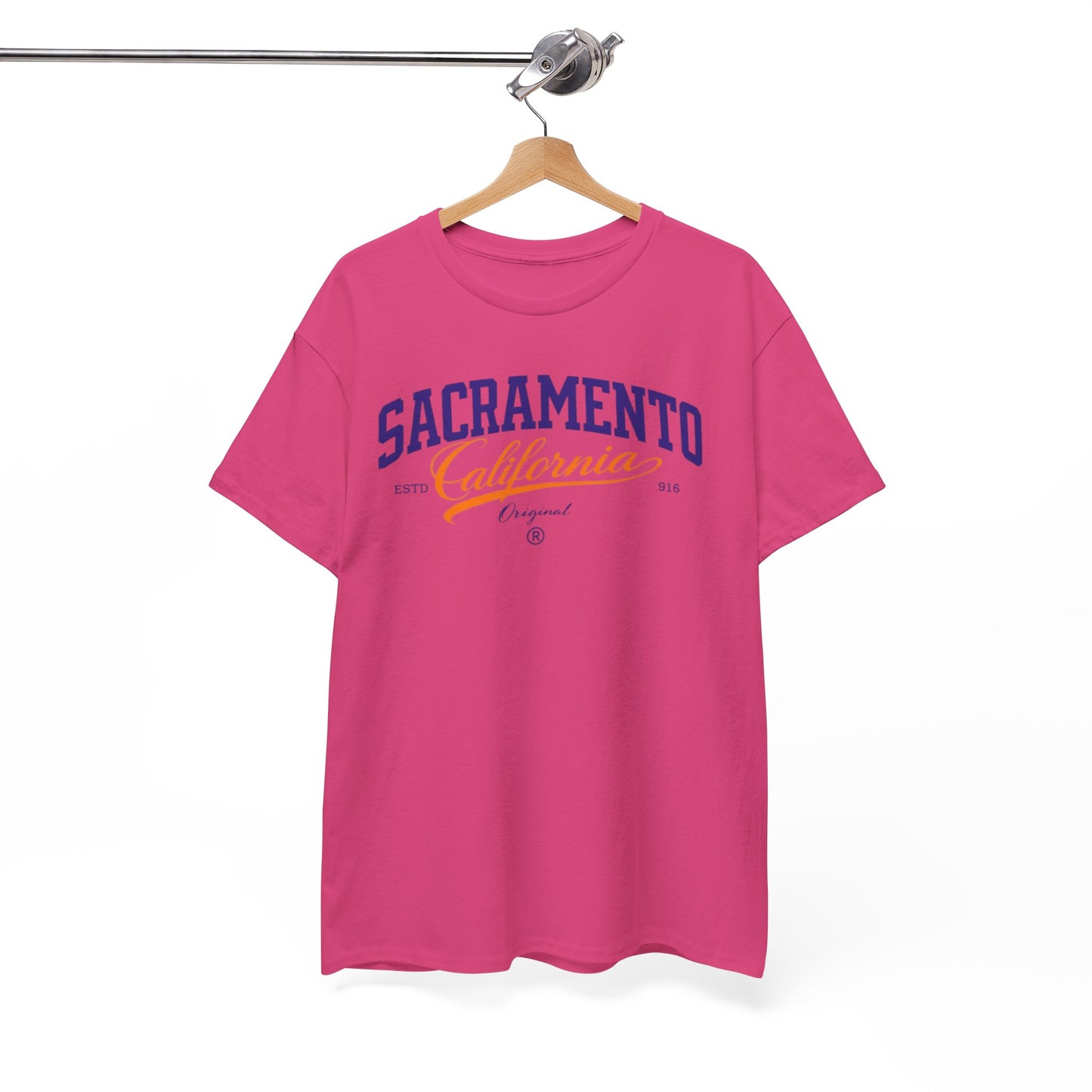 White Smoke Sacramento California Vintage Script T-Shirt — Retro City Tee
