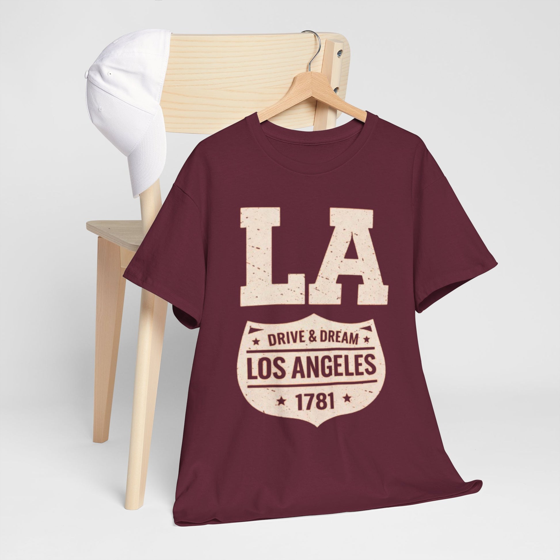 Lavender Los Angeles Drive and Dream T-Shirt – Oversized West Coast Streetwear City Tee