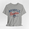 Lavender Nashville Downtown Tee — Vintage USA Music City Shirt