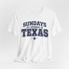 Lavender Texas Football Shirt – Sundays Hit Different in Texas Dallas Game Day T Shirt