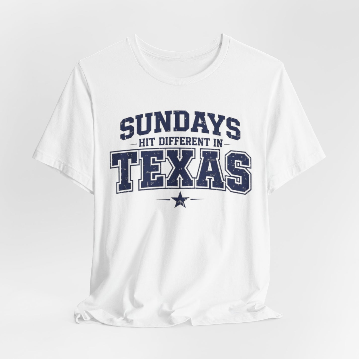 Lavender Texas Football Shirt – Sundays Hit Different in Texas Dallas Game Day T Shirt