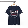 White Smoke Boston Champs T‑Shirt — The Hub City Retro Athletic Tee