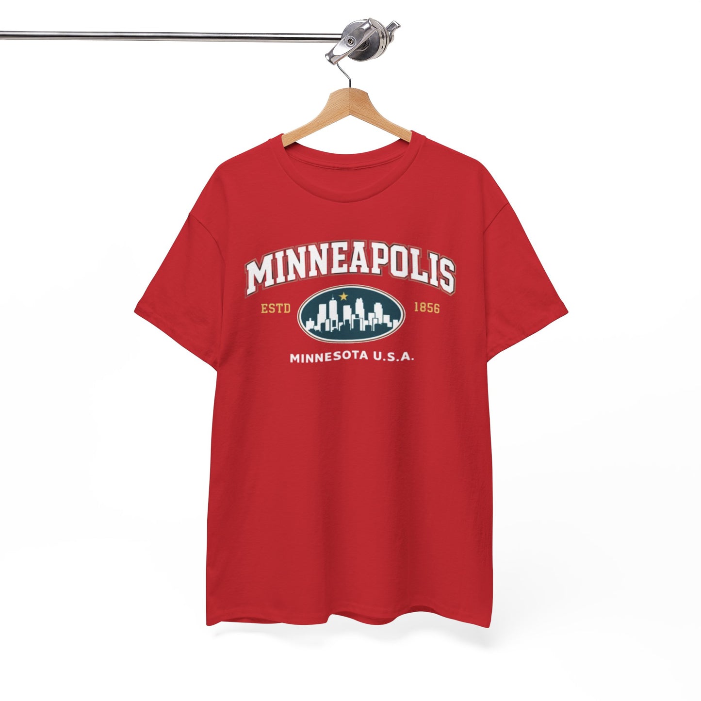 Minneapolis Skyline Tee — Minnesota U.S.A. City Graphic T-Shirt – nfl fan apparel, nfl fan apparel, image 1.0