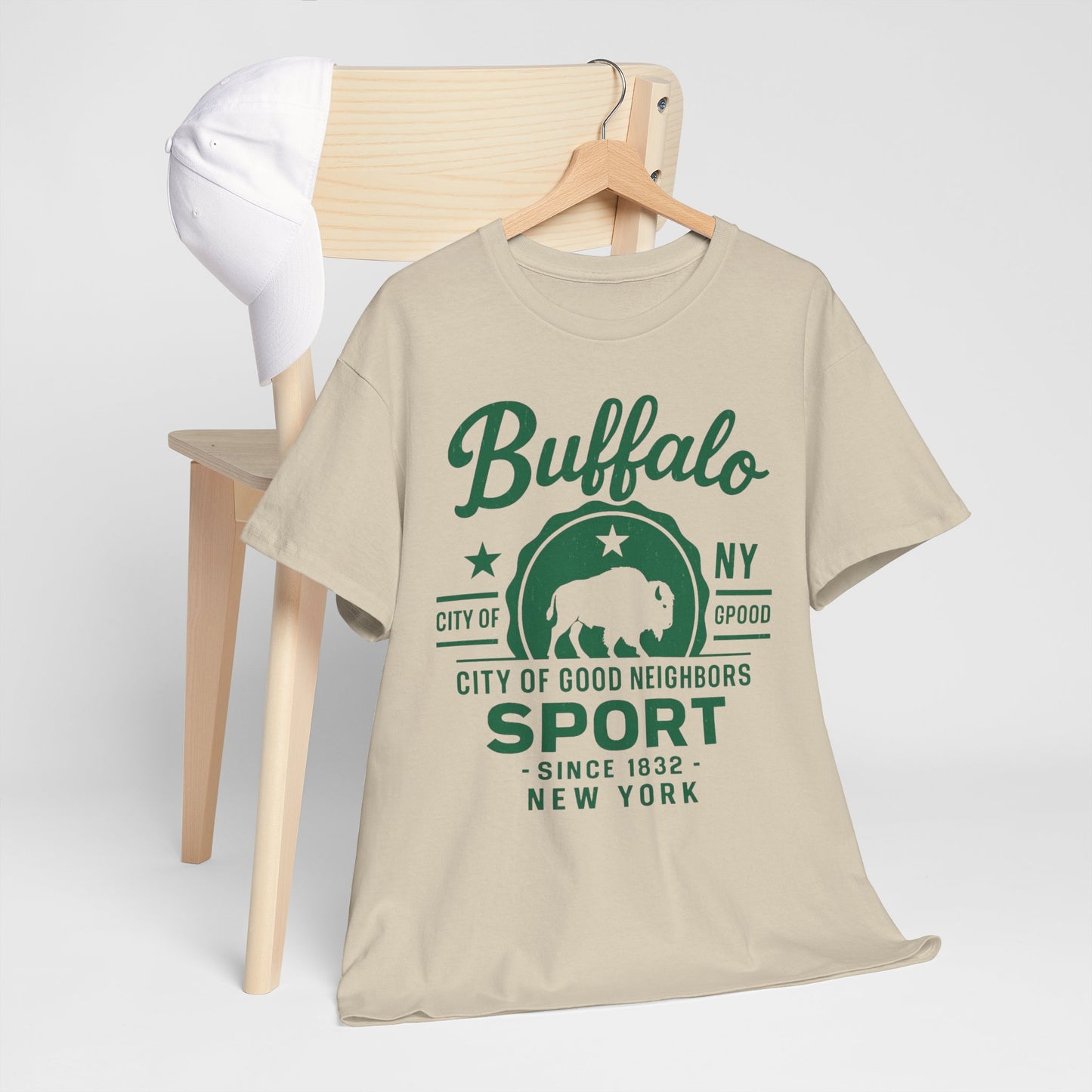 Buffalo Sport Tee — City of Good Neighbors Vintage NY T‑Shirt