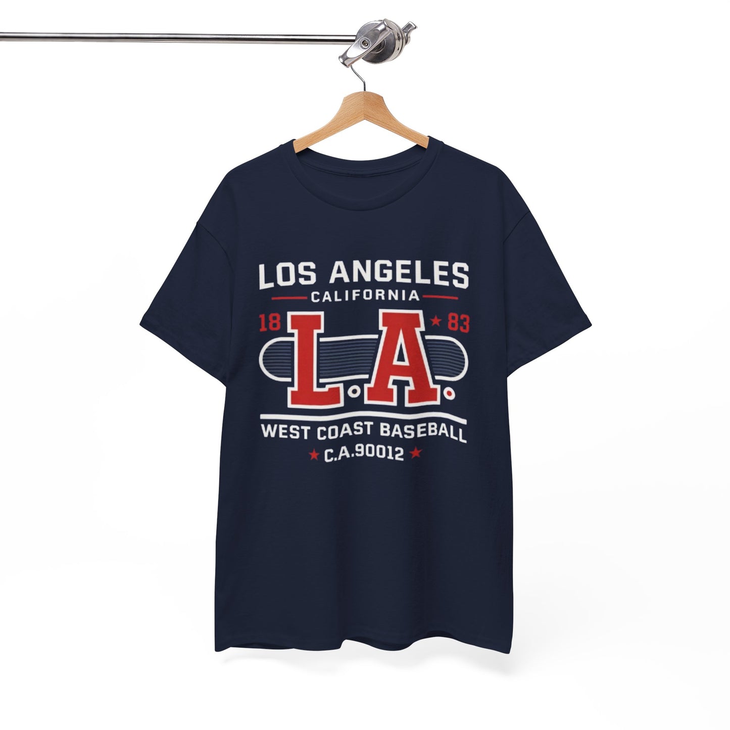 LA West Coast Baseball T-Shirt — Los Angeles California Vintage Sport Tee