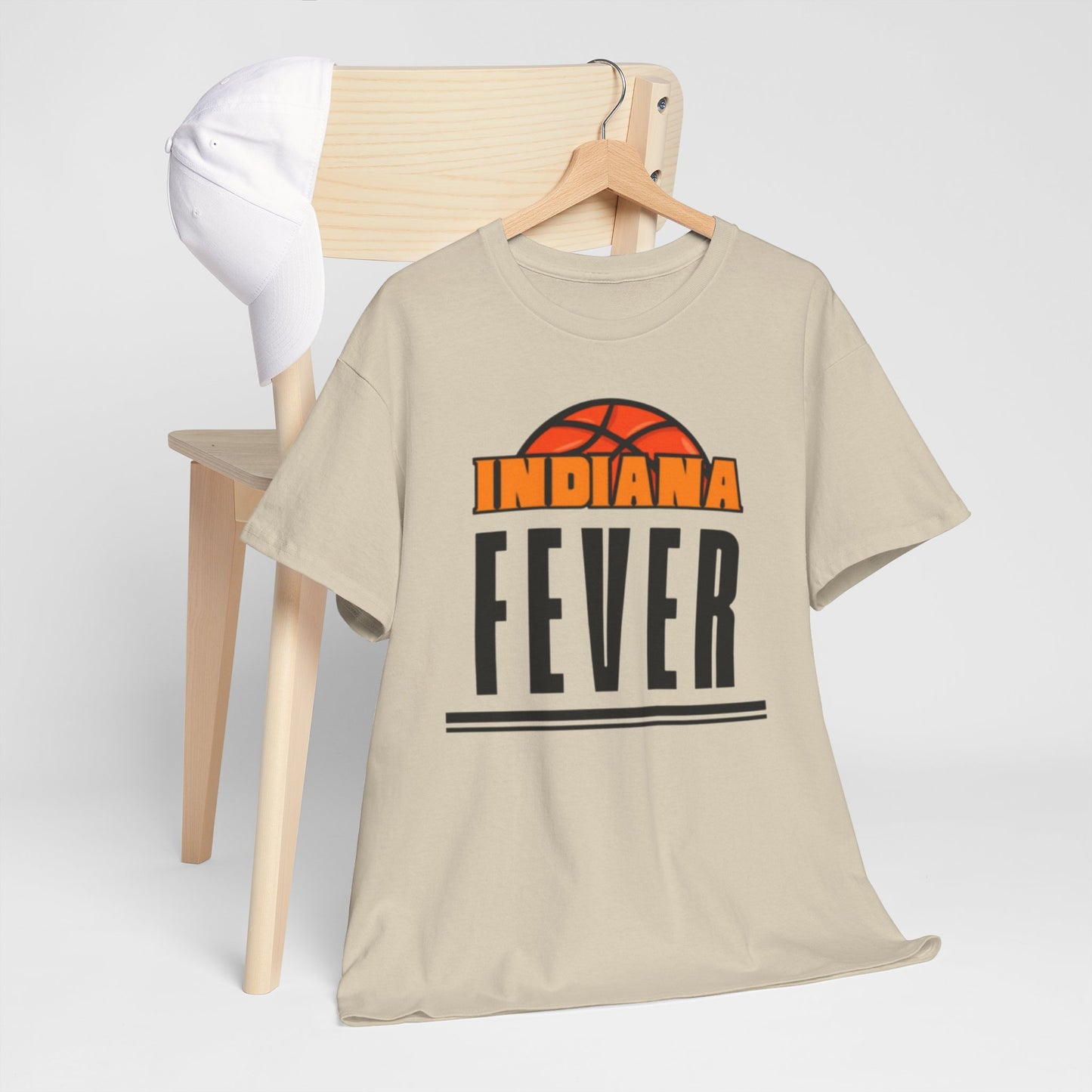 Gray Indiana Fever Basketball T‑Shirt — Retro Tee