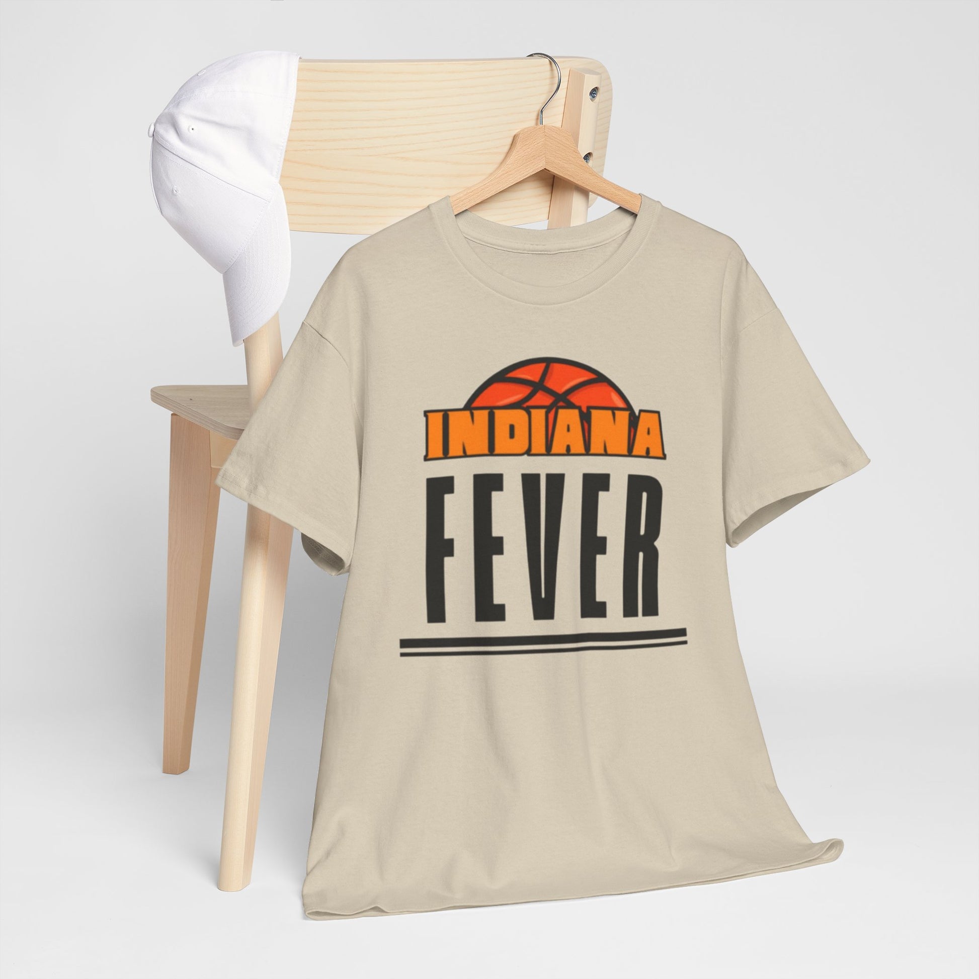 Gray Indiana Fever Basketball T‑Shirt — Retro Tee