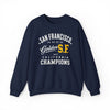 White Smoke San Francisco Golden SF Crewneck Sweatshirt – California City Champions Streetwear