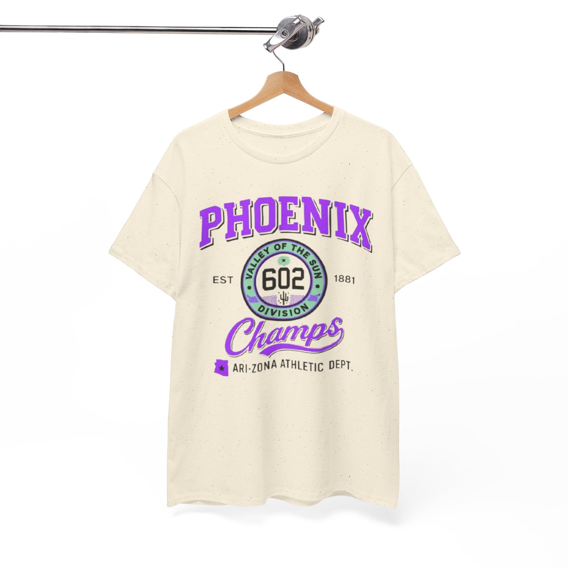 Phoenix 602 Champs T-Shirt — Arizona Athletic Dept. Vintage Sport Tee – fan gear, nfl fan apparel, image 1.0