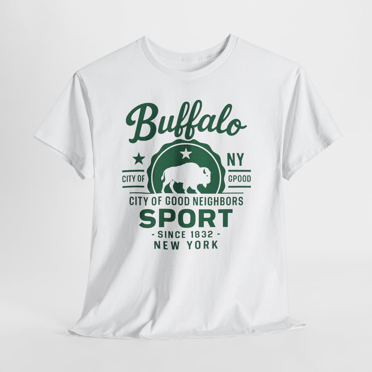Buffalo Sport Tee — City of Good Neighbors Vintage NY T‑Shirt