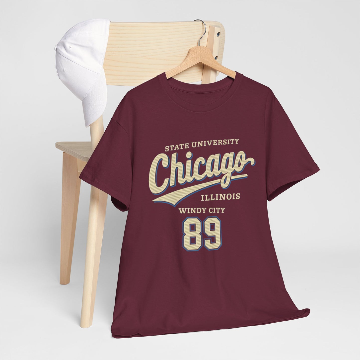 Dark Slate Gray Chicago State University 89 T-Shirt – Windy City College Streetwear Tee