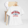 Lavender New Orleans 504 Louisiana T-Shirt — Crescent City Vintage Sports Tee