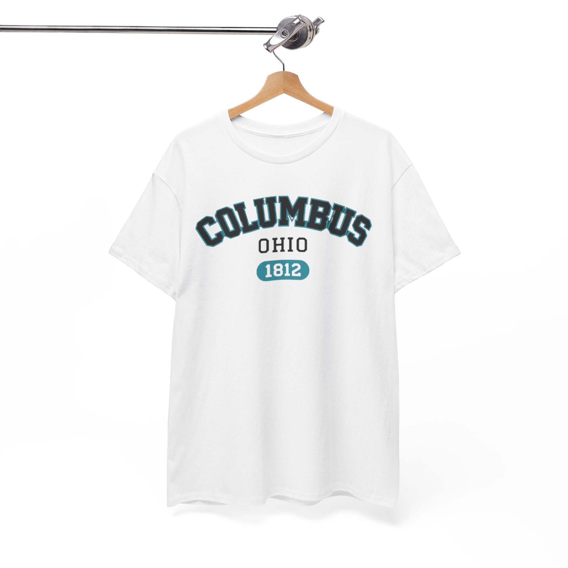 White Smoke Columbus Ohio 1812 Tee — City Graphic T-Shirt