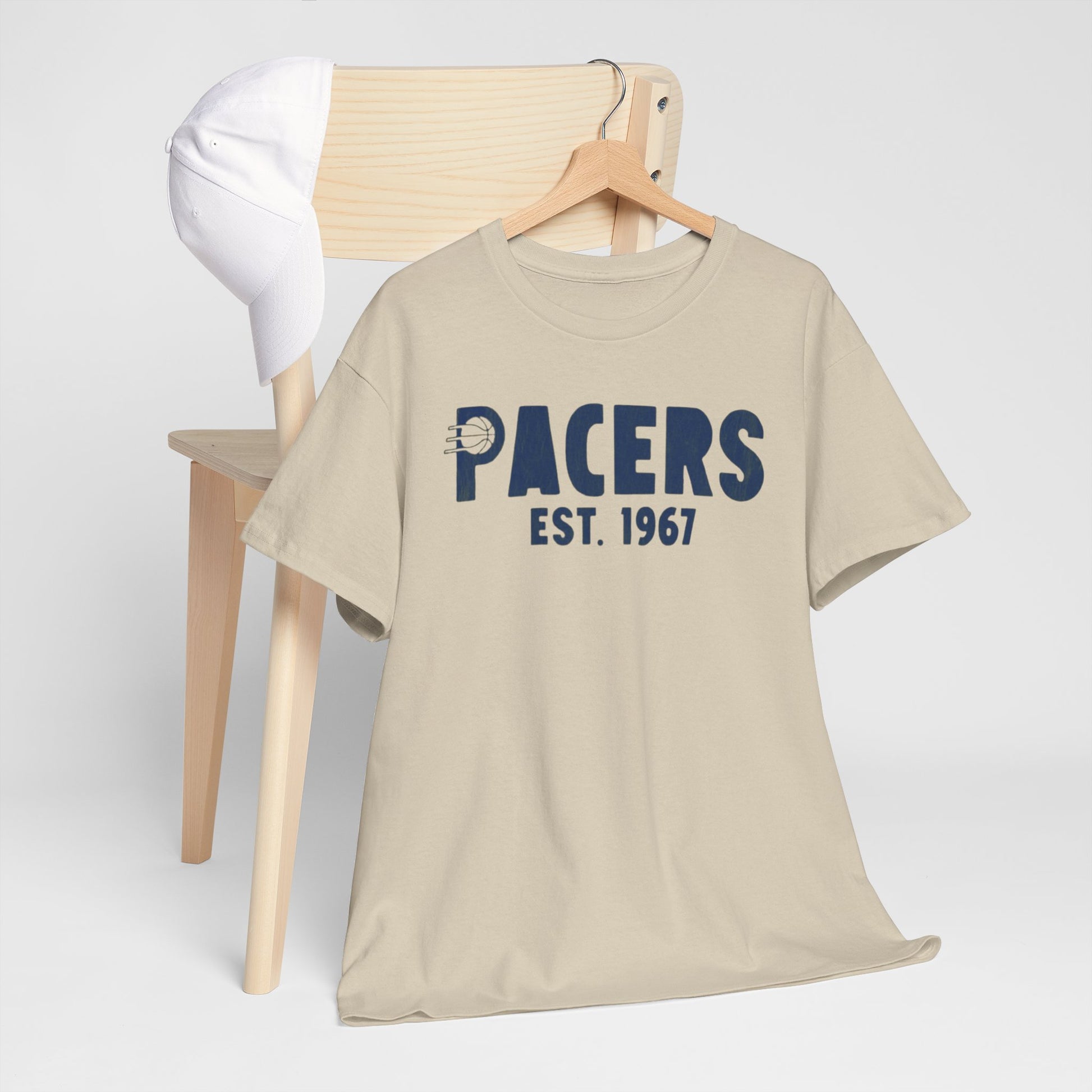 Gray Pacers Est. 1967 Vintage Basketball T-Shirt
